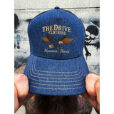 RETRO EAGLE DENIM CURVED BILL HAT