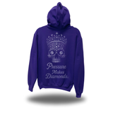 PRESSURE MAKES DIAMONDS PURPLE HOODIE