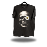 DAISY SKULL VINTAGE TEE *PEPPER*