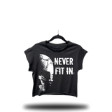NEVER FIT IN MUSCLE CROP TOP