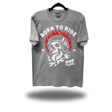 BORN RIDE VINTAGE TEE *GREY*