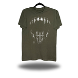 TONGUE CROSS MILITARY GREEN CLASSIC TEE