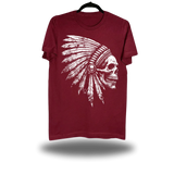 BONE CHIEF MAROON CLASSIC TEE