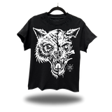 LONE WOLF ROAD RASH OVERSIZED BLACK TEE