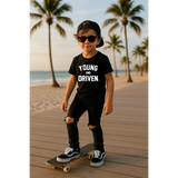 YOUNG & DRIVEN BLACK TEE- YOUTH
