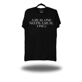 A REAL ONE BLACK CLASSIC TEE