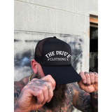 THE DRIVE CLOTHING CURVED BILL BLACK HAT
