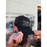 BIG RIG CURVED BILL BLACK HAT