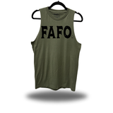 FAFO USA BLACK FLAG CLASSIC MILITARY GREEN TANK TOP