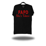 SHE'S TAKEN BLACK CLASSIC TEE