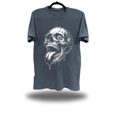 TRIPPY SKULL VINTAGE TEE *BLUE JEAN*