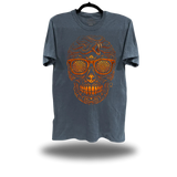 TRIPPY SNAKE SKULL VINTAGE TEE *BLUE JEAN*