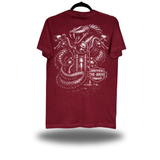 BIKER SNAKE MAROON CLASSIC TEE