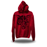 LONE WOLF RED HOODIE