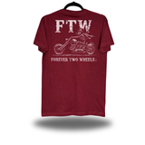 FTW BIKER MAROON CLASSIC TEE
