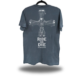 RIDE CROSS VINTAGE TEE *BLUE JEAN