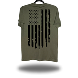 FAFO USA BLACK FLAG MILITARY GREEN CLASSIC TEE