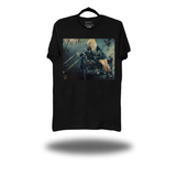 RETRO BLONDIE BIKER BABE BLACK CLASSIC TEE