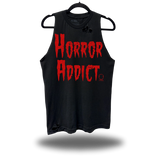 HORROR ADDICT ROAD RASH BLACK TANK TOP