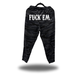 FUCK 'EM BACK BLACK CAMO JOGGER