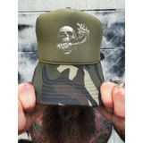 FAFO POSION FOAM CURVED BILL GREEN CAMO HAT