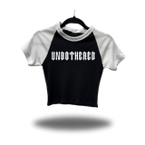 UNBOTHERED WHITE SLEEVE RAGLAN CROP TOP