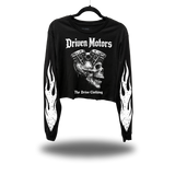 MOTORS  CROP LONG SLEEVE TEE