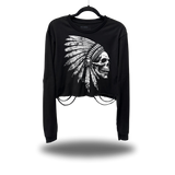 BONE CHIEF ROAD RASH CROP LONG SLEEVE TEE