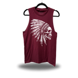 BONE CHIEF MAROON CLASSIC TANK TOP