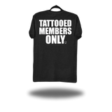 TATTOOED MEMBERS ONLY BLACK CLASSIC TEE