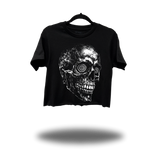 HYPNOTIC SKULL CROP TOP