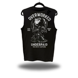 OVEWORKED ROAD RASH MUSCLE TANK