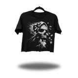 PUZZLE SKULL CROP TOP