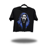 GHOSTFACE BLUE CROP TOP