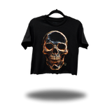 ELECTRIC SKULL CROP TOP