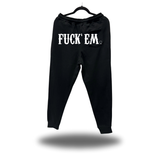 FUCK 'EM BACK BLACK JOGGER