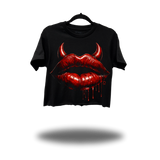 DEVIL LIPS CROP TOP