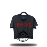BAD GIRLS ROAD RASH BELLY CROP TOP