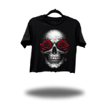 ROSE SKULL CROP TOP