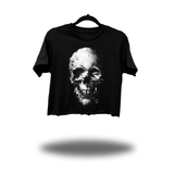PIXEL SKULL CROP TOP