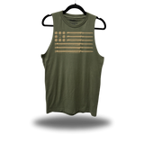 BULLET FLAG SAND MILITARY GREEN CLASSIC TANK TOP