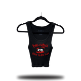 BAD GIRLS HAVE MORE FUN RIB CROP TANK
