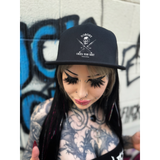 OWES BLACK FLAT BILL HAT