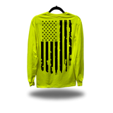 FAFO USA BLACK FLAG SAFETY GREEN LONG SLEEVE TEE