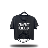COMFORT KILLS ROAD RASH BELLY CROP TOP