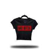 BAD BITCH BABY RIB CROP TOP