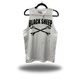 BLACKSHEEP ROAD RASH WHITE TANK TOP