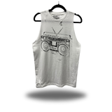 BOOMBOX ROAD RASH WHITE TANK TOP