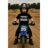 TROUBLE MAKER BLACK TEE- YOUTH