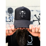 TDC DEATH FOAM CURVED BILL BLACK HAT